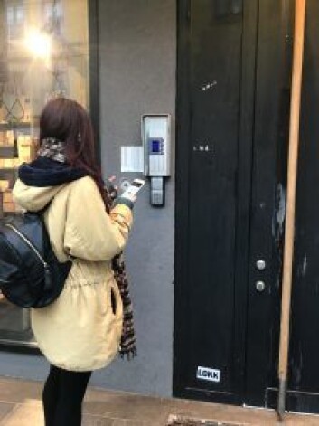 Tirsdag 19. desember var Mona på visning til sin (nå) nye leilighet på Schous Plass. Foto: Christina Hantho Tirsdag 19. desember var Mona på visning til sin (nå) nye leilighet på Schous Plass. Foto: Christina Hantho