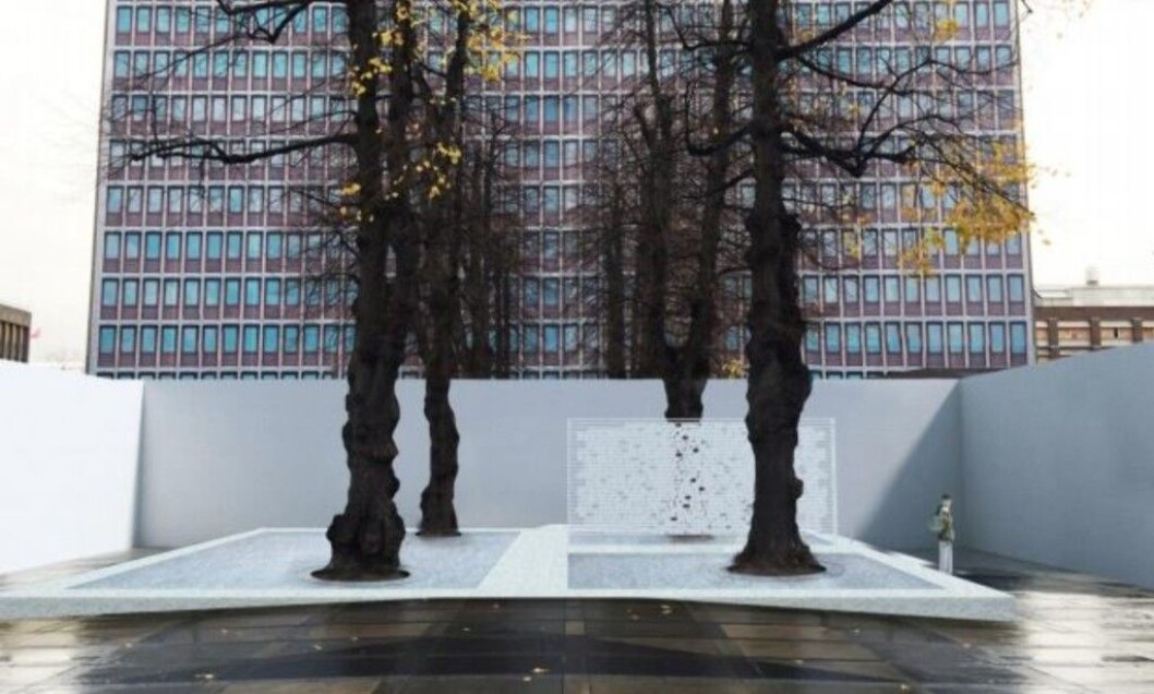 Slik vil minnestedet se ut på dagtid. Foto/illustrasjon: Statsbygg Slik vil minnestedet se ut på dagtid. Foto/illustrasjon: Statsbygg
