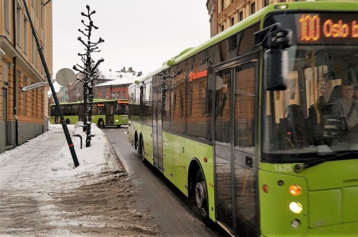 Nå er beboerne i Schweigaards gate lei av bråket og ristingen fra alle bussene som raser gjennom. Foto: Stephan August Ihde Nå er beboerne i Schweigaards gate lei av bråket og ristingen fra alle bussene som raser gjennom. Foto: Stephan August Ihde