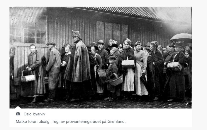 Matkø på Grønland. Foto: Oslo byarkiv Matkø på Grønland. Foto: Oslo byarkiv