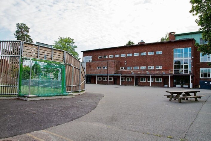 Ved Slemdal skole har de laveste tallene på mobbing blant grunnskolene i Oslo, ifølge Utdanningsdirektoratet. Foto: Wikipedia Ved Slemdal skole har de laveste tallene på mobbing blant grunnskolene i Oslo, ifølge Utdanningsdirektoratet. Foto: Wikipedia