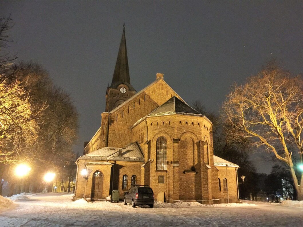 Sofienberg kirke i vakker kveldsbelysning. Foto: Kjersti Opstad Sofienberg kirke i vakker kveldsbelysning. Foto: Kjersti Opstad