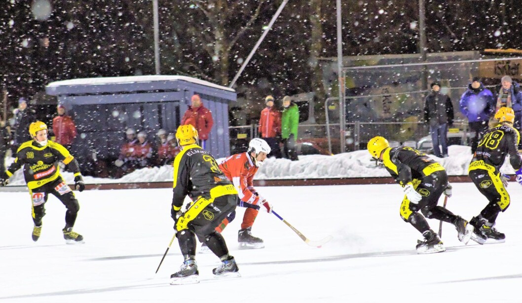 Skeidspillerne Truls Skrettingland, Gaute Husa, Børre Tollefsen og Even Haagensen klarte ikke å stoppe Konnerud i kvalifiseringskampen. Foto: Morten T. Iversen Skeidspillerne Truls Skrettingland, Gaute Husa, Børre Tollefsen og Even Haagensen klarte ikke å stoppe Konnerud i kvalifiseringskampen. Foto: Morten T. Iversen