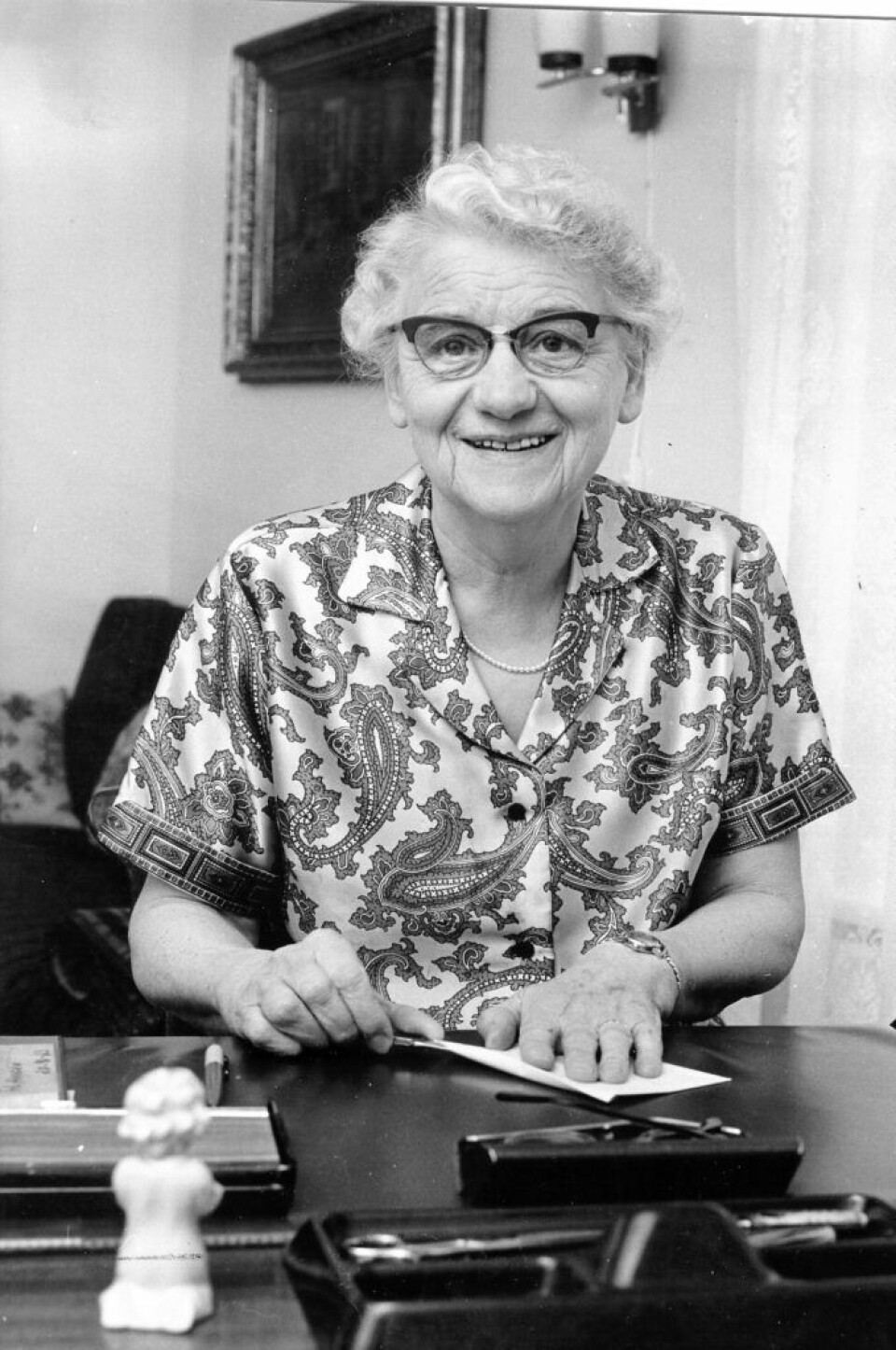 Laura Nadheim mottok Osloprisen St. Hallvard-medaljen i 1966. Hun ble kåret til en av de 100 viktigste kvinnene i VG 8. mars 2013. Foto: Kirkens Bymisjon