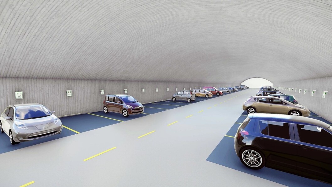 – Det er ingenting grønt ved å bygge 600 parkeringsplasser midt i byen, mener Arne Haabeth. Illustrasjon: Grønnere Oslo – Det er ingenting grønt ved å bygge 600 parkeringsplasser midt i byen, mener Arne Haabeth. Illustrasjon: Grønnere Oslo