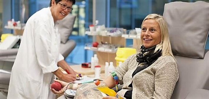 Blodbanken håper at flere melder seg som blodgivere. Foto: Haukeland universitetssykehus Blodbanken håper at flere melder seg som blodgivere. Foto: Haukeland universitetssykehus