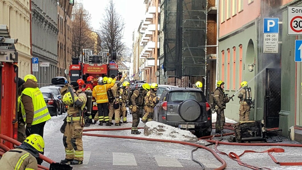Brann i Urtegata. Foto: Tarjei Kidd Olsen Brann i Urtegata. Foto: Tarjei Kidd Olsen
