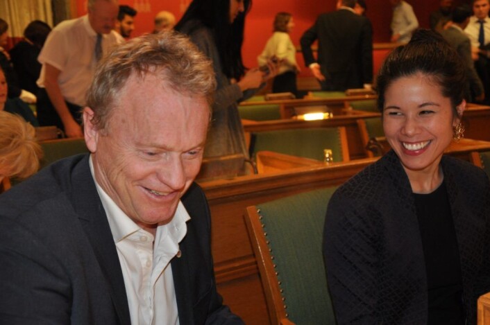 Byrådsleder Raymond Johansen (Ap) og miljøbyråd Lan Marie Nguyen Berg (MDG) mener det forrige, borgerlige byrådet må ta skylden for at plan mot forurensning er forsinket. Foto: Arnsten Linstad. Byrådsleder Raymond Johansen (Ap) og miljøbyråd Lan Marie Nguyen Berg (MDG) mener det forrige, borgerlige byrådet må ta skylden for at plan mot forurensning er forsinket. Foto: Arnsten Linstad.
