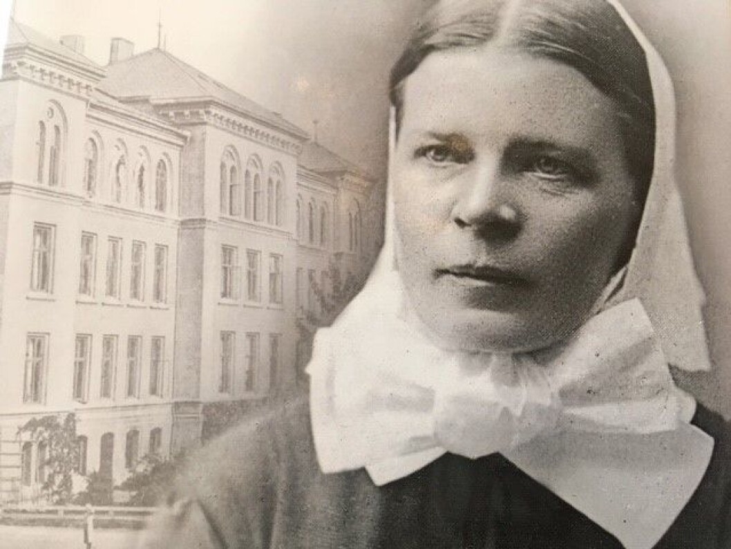 Cathinka Guldberg. Foto: Fra boken Et livskall. Cathinka Guldberg: Norges første sykepleier og diakonisse, Verbum Cathinka Guldberg. Foto: Fra boken Et livskall. Cathinka Guldberg: Norges første sykepleier og diakonisse, Verbum
