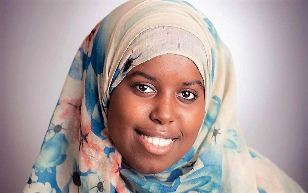 Sumaya Jirde Ali skulle snakke om prisen noen må betale for å ytre seg i norsk offentlighet. Foto: Ellen Reiss, Minotenk Sumaya Jirde Ali skulle snakke om prisen noen må betale for å ytre seg i norsk offentlighet. Foto: Ellen Reiss, Minotenk