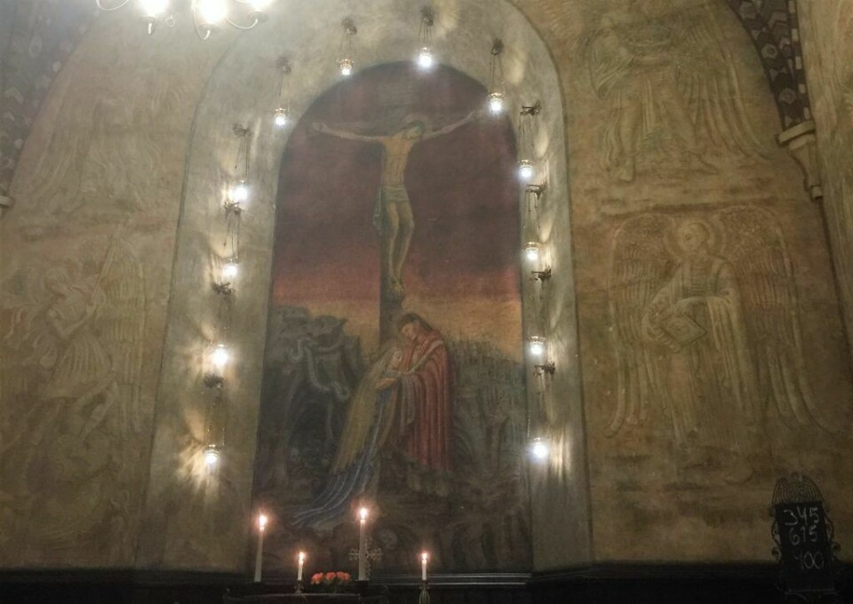 Under en reise til Roma og Vatikanet i 1932 ble kunstneren Per Vigeland inspirert av av det Sixtinske kapell i St.Peterskirken. Foto: Kjersti Opstad