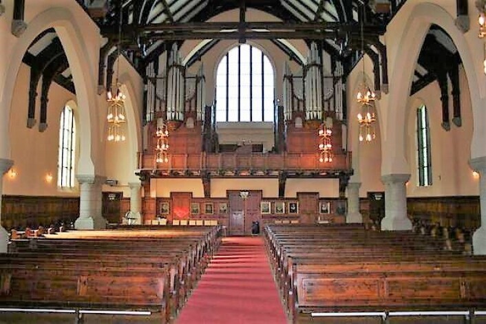 Fagerborg kirke innvendig. Foto: Kirkesøk Fagerborg kirke innvendig. Foto: Kirkesøk