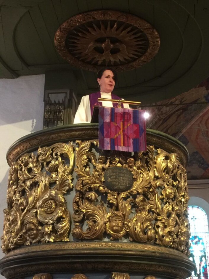 Domkirkeprest Valborg Orset Stene forteller at det kristne budskap er et frihetsbudskap. Foto: Kjersti Opstad Domkirkeprest Valborg Orset Stene forteller at det kristne budskap er et frihetsbudskap. Foto: Kjersti Opstad