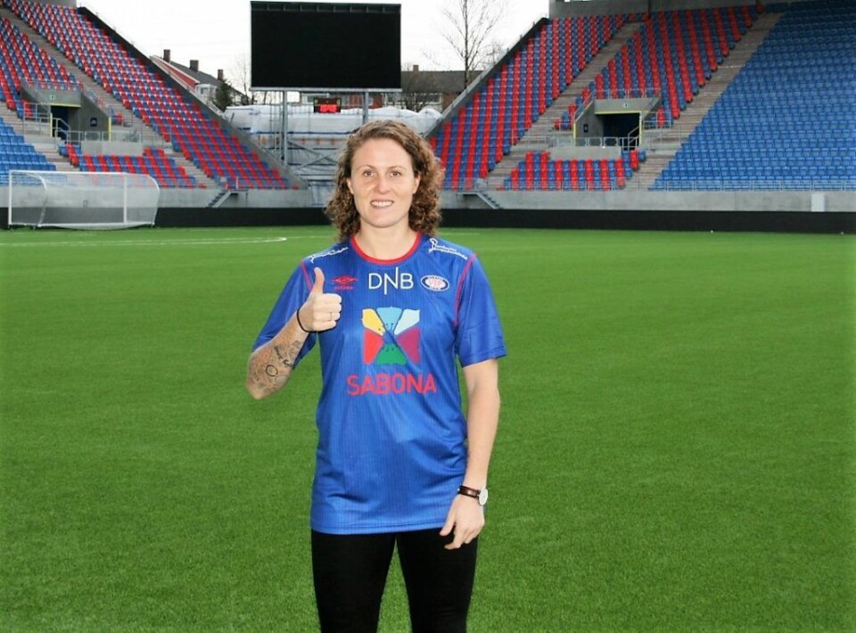 Isabell Herlovsen er tilbake i norsk damefotball etter en sesong i kinesisk fotball. Foto: Vålerenga Fotball