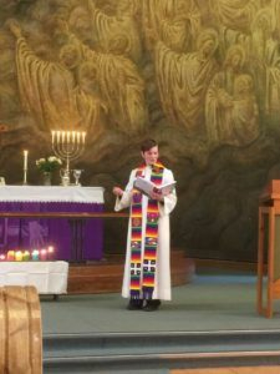 Sara Moss-Fongen er prest i Grorud kirke. Foto: Kjersti Opstad