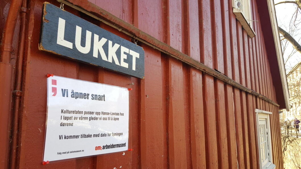 LUKKET: Det er fortsatt ikke mulig å nyte vafler ved fossen. Foto: Tarjei Kidd Olsen LUKKET: Det er fortsatt ikke mulig å nyte vafler ved fossen. Foto: Tarjei Kidd Olsen