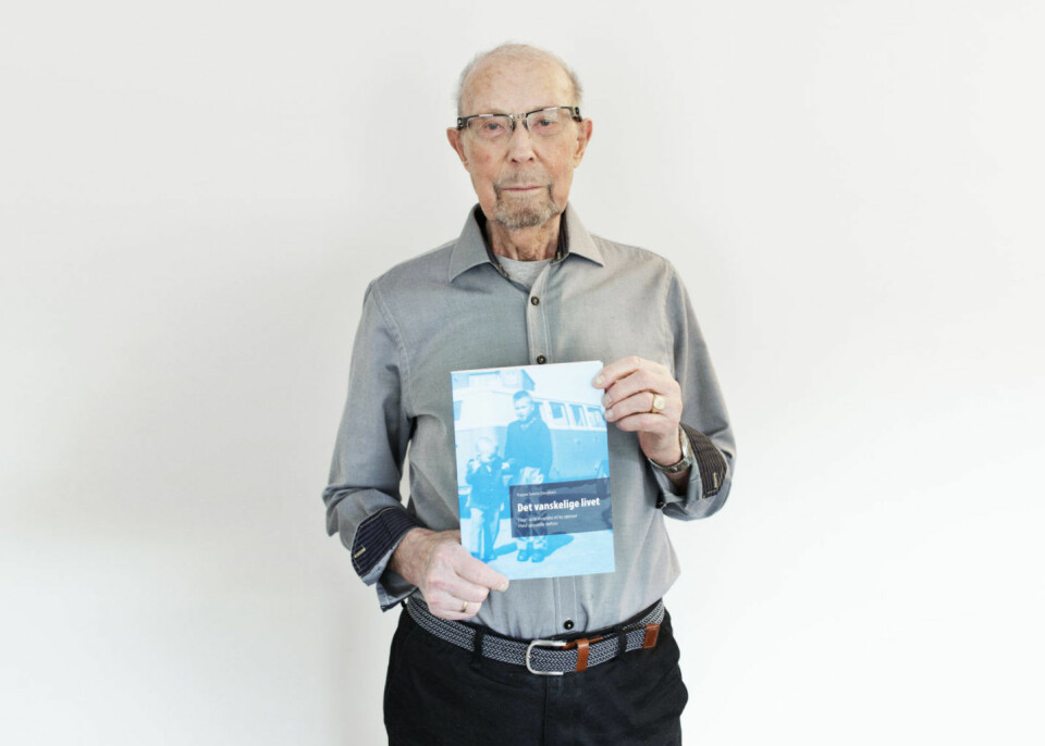 Trygve Davidsen har debutert som forfatter, 92 år gammel, med boka Det vanskelige livet. Foto: Kristina Søgnebotten Lang-Ree