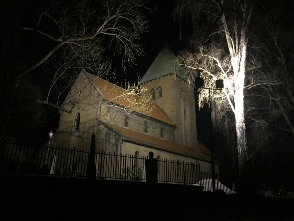 Påskenattsmesse i Oslos eldste kirke. Foto: Kjersti Opstad