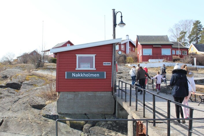Ved fergeleiet på Nakholmen. Foto: Anne Skifjell Ved fergeleiet på Nakholmen. Foto: Anne Skifjell