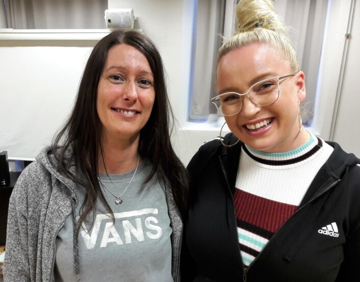 Frivillig <strong>Margareth Opdal Julussen</strong> fra Røde Kors (tv) og kursleder Elisabeth Larsen fra Oh! Mama Crew Frivillig <strong>Margareth Opdal Julussen</strong> fra Røde Kors (tv) og kursleder Elisabeth Larsen fra Oh! Mama Crew