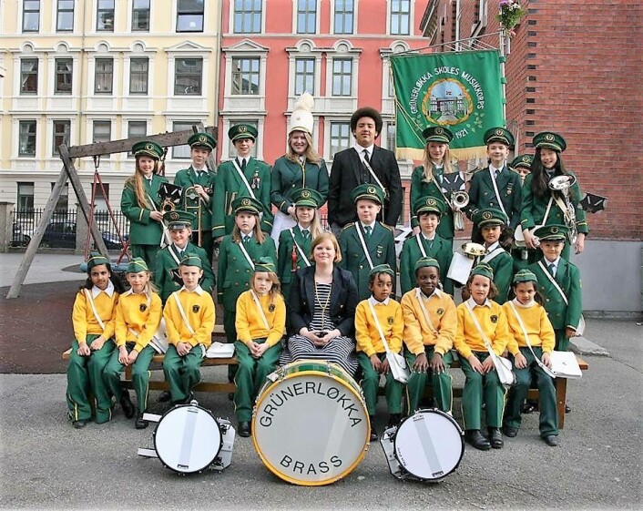 Grünerløkka skoles musikkorps. Foto: Korpset Grünerløkka skoles musikkorps. Foto: Korpset