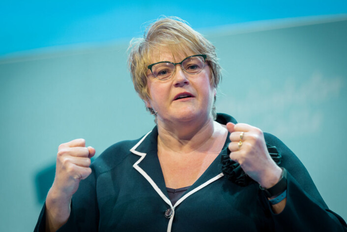 Kulturminister Trine Skei Grande (V) bor i Bispeallmeningens nabolag. Foto: Venstre Kulturminister Trine Skei Grande (V) bor i Bispeallmeningens nabolag. Foto: Venstre