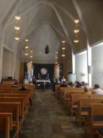 Bygdøy kirke sett fra inngangspartiet. Foto: Kjersti Opstad Bygdøy kirke sett fra inngangspartiet. Foto: Kjersti Opstad