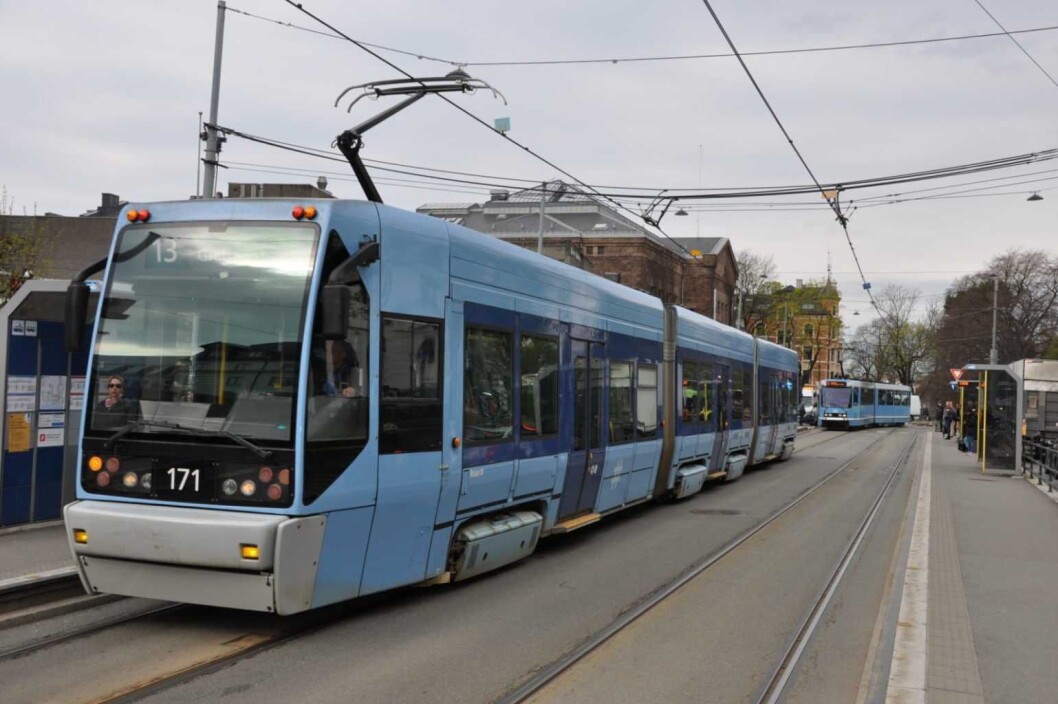 En person ble skutt i benet av politiet etter å ha truet en trikkefører på Solli plass tirsdag formiddag. Illustrasjonsfoto: Arnsten Linstad En person ble skutt i benet av politiet etter å ha truet en trikkefører på Solli plass tirsdag formiddag. Illustrasjonsfoto: Arnsten Linstad