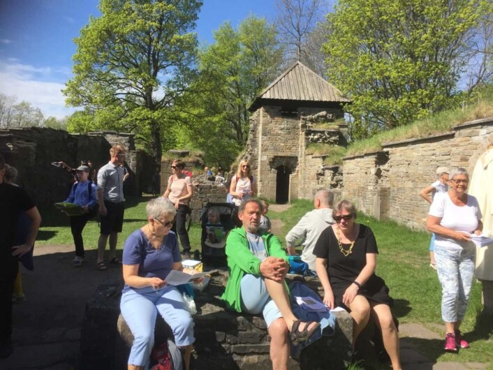 Gudstjeneste i klosterruinene på Hovedøya, kristi himmelfartsdag. Foto: Kjersti Opstad Gudstjeneste i klosterruinene på Hovedøya, kristi himmelfartsdag. Foto: Kjersti Opstad