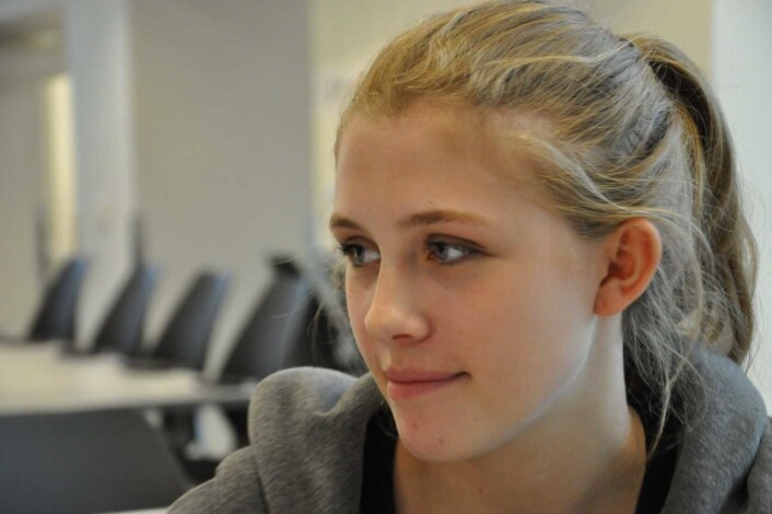 � Det er min generasjon som skal forvalte demokratiet, sier 20 år gamle Linnea Svinndal. Foto: Arnsten Linstad � Det er min generasjon som skal forvalte demokratiet, sier 20 år gamle Linnea Svinndal. Foto: Arnsten Linstad
