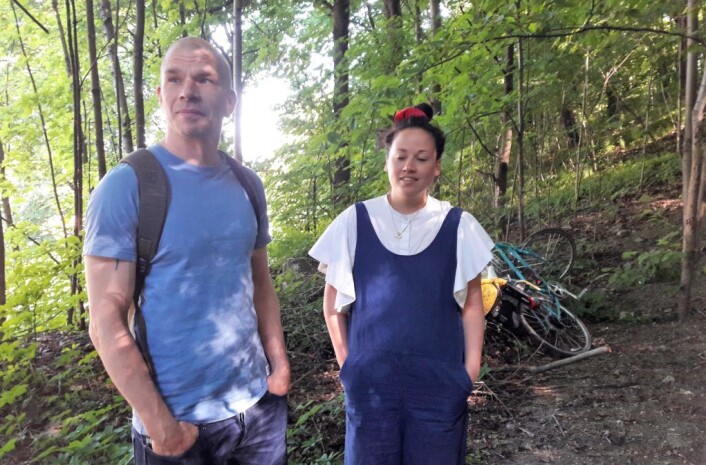 Jens Jensen og Linn-Heidi Halvorsen fra Lala Tøyen har hjulpet til med å få til prosjektet. Foto: Anders Høilund Jens Jensen og Linn-Heidi Halvorsen fra Lala Tøyen har hjulpet til med å få til prosjektet. Foto: Anders Høilund