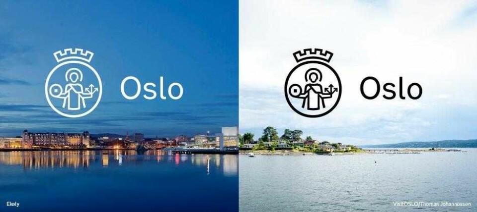 Slik skal Oslos nye byvåpen se ut, mener kommunikasjonsavdelingen ved byrådsleder Raymond Johansens kontor. Ilustrasjon: Oslo kommune