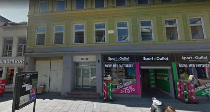 Slik ser dagens fasade ut der Oche skal ligge. Foto: Google maps Slik ser dagens fasade ut der Oche skal ligge. Foto: Google maps
