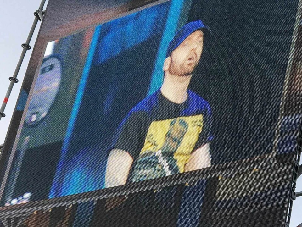 — Litt for kommers, og mye bruk av playback, er VårtOslos dom over Eminems konsert på Voldsløkka. Foto: Johannes Hellstrand Frøshaug