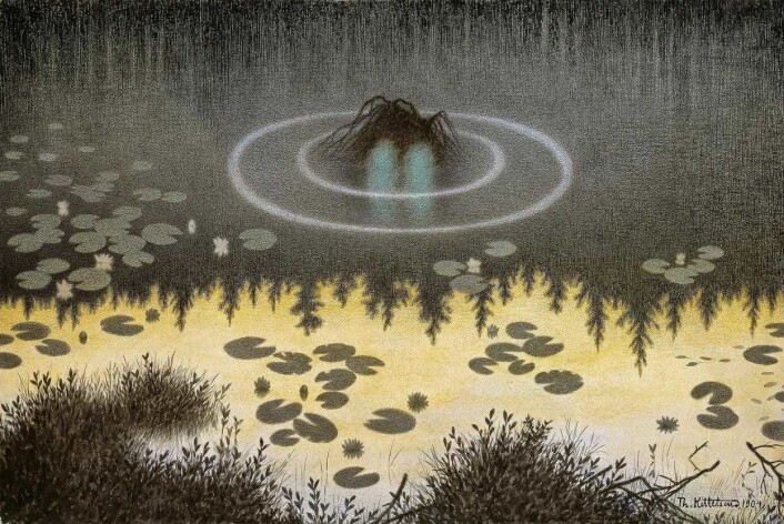 Theodor Kittelsens maleri Nøkken kan du se på Nasjonalmuseet. Foto: nasjonalmuseet Theodor Kittelsens maleri Nøkken kan du se på Nasjonalmuseet. Foto: nasjonalmuseet