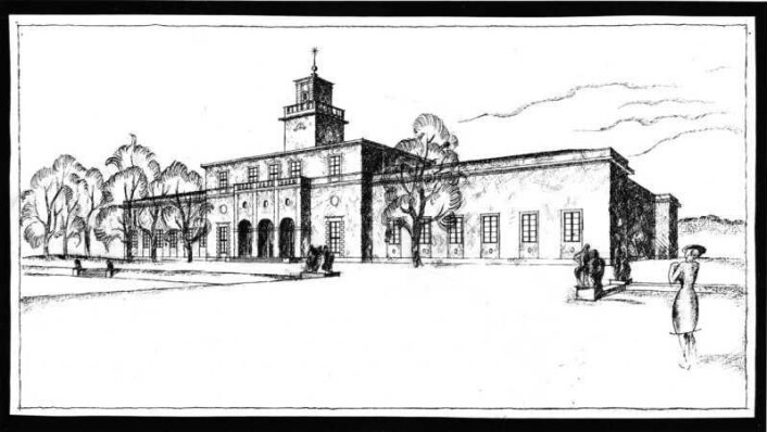 Original-tegning av det svært spesielle museet der du kan bli bedre kjent med Gustav Vigelands unike skulpturkunst. Illustrasjon: Vigeland-museet Original-tegning av det svært spesielle museet der du kan bli bedre kjent med Gustav Vigelands unike skulpturkunst. Illustrasjon: Vigeland-museet