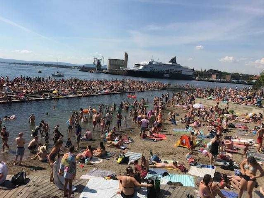Livet sto ikke til å redde for mannen som natt til søndag pådro seg alvorlige hodeskader etter bading. Foto: M. Steenstrup Livet sto ikke til å redde for mannen som natt til søndag pådro seg alvorlige hodeskader etter bading. Foto: M. Steenstrup