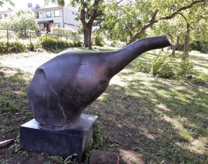På stolpejakt kan du regne med å komme til steder i byen du ikke kjente til. Denne blide elefanten bor like ved Carl Berners plass. Foto: Anders Høilund På stolpejakt kan du regne med å komme til steder i byen du ikke kjente til. Denne blide elefanten bor like ved Carl Berners plass. Foto: Anders Høilund