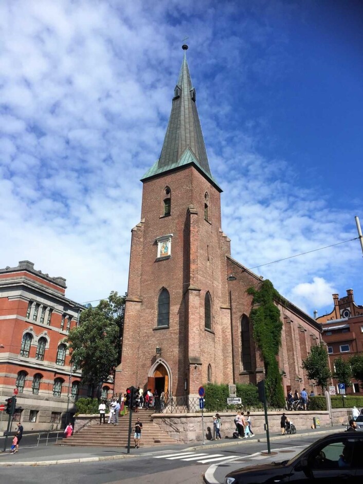Sankt Olav domkirke ligger i Akersveien. Her holdes messer på utallige språk. Foto: Kjersti Opstad Sankt Olav domkirke ligger i Akersveien. Her holdes messer på utallige språk. Foto: Kjersti Opstad