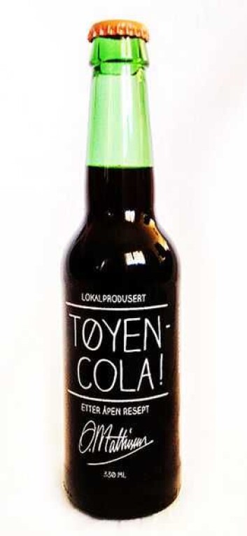 Tøyen Cola med navnet på mystiske O. Mathisen. Foto: O. Mathisen Tøyen Cola med navnet på mystiske O. Mathisen. Foto: O. Mathisen