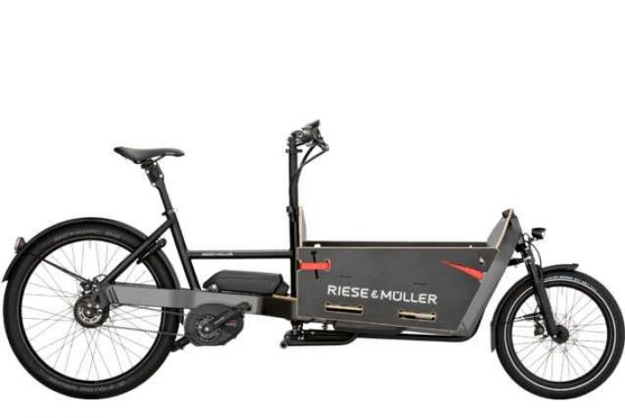 Det er en elektrisk transportsykkel av typen Riese & Müller Packster Nuvinci som ble utsatt for bremse-sabotasje på Keyserløkka sist mandag. Foto: Evo elsykler Det er en elektrisk transportsykkel av typen Riese & Müller Packster Nuvinci som ble utsatt for bremse-sabotasje på Keyserløkka sist mandag. Foto: Evo elsykler