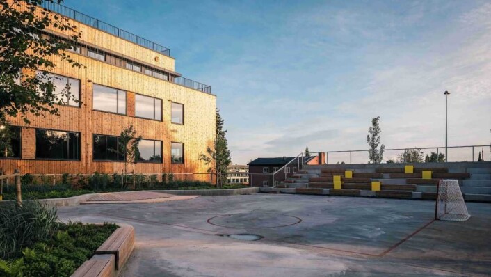 Skolen er tilpasset idrettsglade ungdommer. Foto: Dmitry Tkachenko - HasleLinje Skolen er tilpasset idrettsglade ungdommer. Foto: Dmitry Tkachenko - HasleLinje