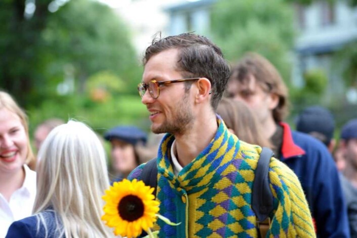 Bror Sander Berg Størseth er den andre halvdelen av Aurora Sader. Foto: Olga Andresen Bror Sander Berg Størseth er den andre halvdelen av Aurora Sader. Foto: Olga Andresen