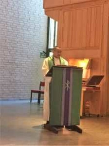 Liturg Desalegn Mengesha Ayana i Furuset kirke. Foto: Kjersti Opstad Liturg Desalegn Mengesha Ayana i Furuset kirke. Foto: Kjersti Opstad