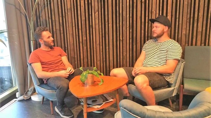 Tom Arnesen (t.v.) og Øystein Schjølberg er to av de som står bak det nye utestedet. Foto: Ingvild Fylling. Tom Arnesen (t.v.) og Øystein Schjølberg er to av de som står bak det nye utestedet. Foto: Ingvild Fylling.
