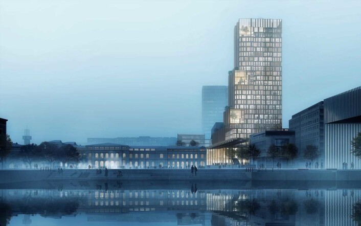 Tegning: Reiulf Ramstaf Arkitekter og C F Møller Tegning: Reiulf Ramstaf Arkitekter og C F Møller