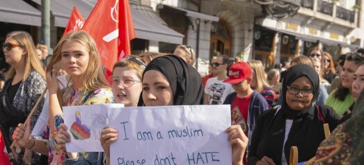 400 i demonstrasjon mot rasisme og islamhets