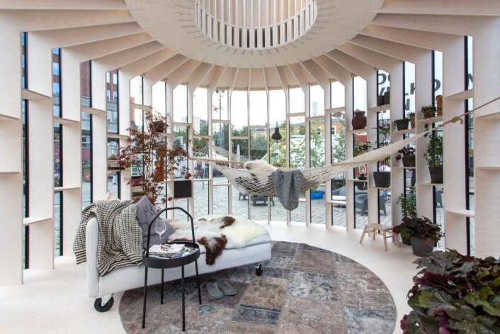 Ikea og Snøhetta ønsker å lære hva folk kunne tenke seg å bruke et slik rom til. Foto: Tor Lie Ikea og Snøhetta ønsker å lære hva folk kunne tenke seg å bruke et slik rom til. Foto: Tor Lie