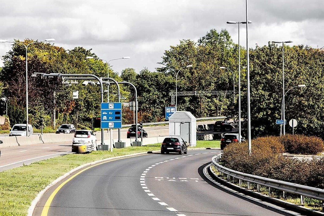 Bomstasjonen på Skøyen. Foto: Fjellinjen Bomstasjonen på Skøyen. Foto: Fjellinjen