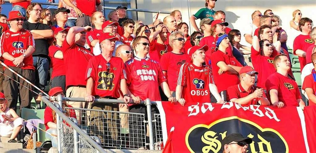 Skeids supporterklubb, Skeidoksene, er svært skeptiske til den interne maktkampen som pågår i klubben. Foto: Anders Vindegg / Flickr